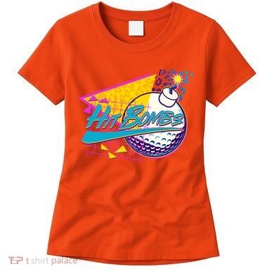 Retro 80's Hit Bombs Golfing Women's T-Shirt