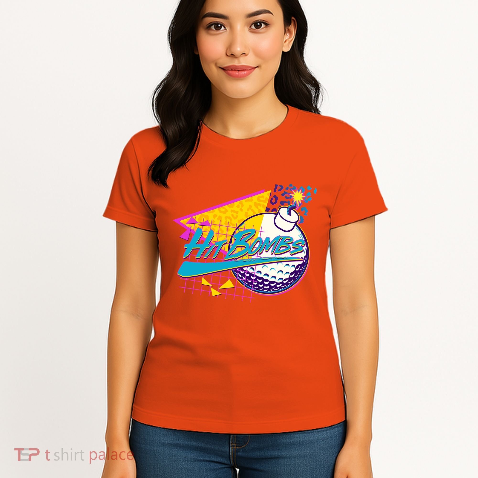 Retro 80's Hit Bombs Golfing Women's T-Shirt