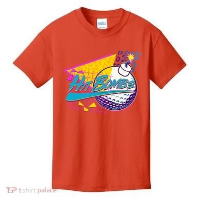Retro 80's Hit Bombs Golfing Kids T-Shirt