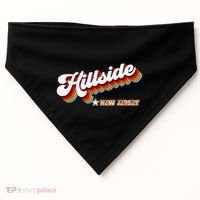 Retro 80s Hillside New Jersey Nj USA-Made Doggie Bandana thumb 0