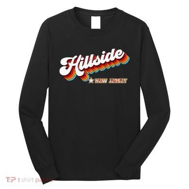 Retro 80s Hillside New Jersey Nj Long Sleeve Shirt