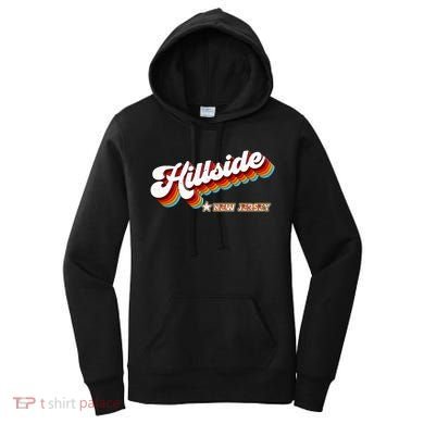 Retro 80s Hillside New Jersey Nj Women's Hoodie