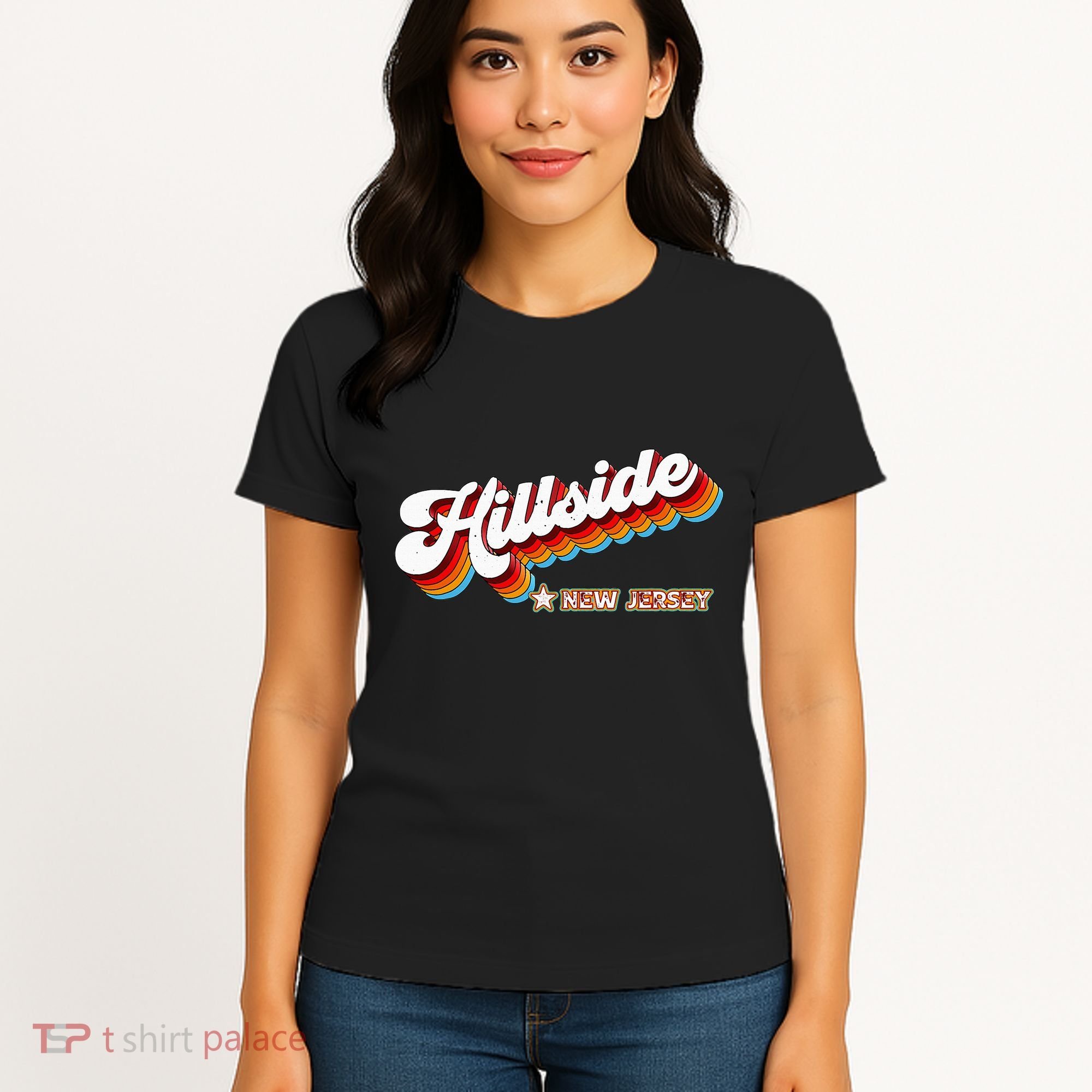 Retro 80s Hillside New Jersey Nj Women's T-Shirt