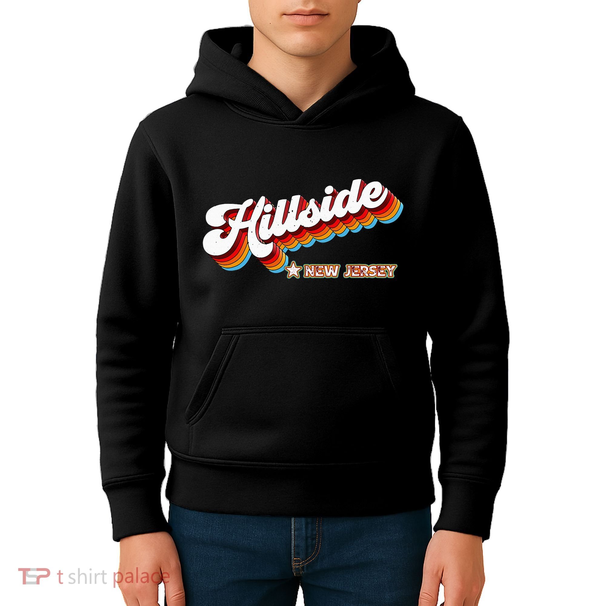 Retro 80s Hillside New Jersey Nj Kids Hoodie