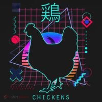 Retro 80s Japanese Chicken Aesthetic Funny Vaporwave Chicken  Toddler Hoodie thumb 2
