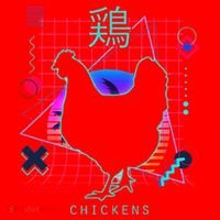 Retro 80s Japanese Chicken Aesthetic Funny Vaporwave Chicken  Santa Hat thumb 1