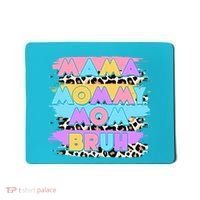 Retro 80's Leopard Print Mama Mommy Mom Bruh Mousepad thumb 0