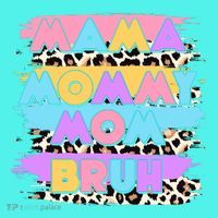 Retro 80's Leopard Print Mama Mommy Mom Bruh Mousepad thumb 1