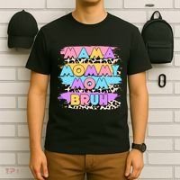Retro 80's Leopard Print Mama Mommy Mom Bruh T-Shirt thumb 6