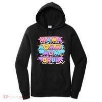 Retro 80's Leopard Print Mama Mommy Mom Bruh Women's Hoodie thumb 0