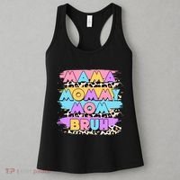 Retro 80's Leopard Print Mama Mommy Mom Bruh Women's Tank Top thumb 3