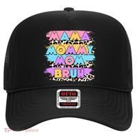 Retro 80's Leopard Print Mama Mommy Mom Bruh Hat thumb 0
