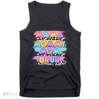 Retro 80's Leopard Print Mama Mommy Mom Bruh Tank Top thumb 0