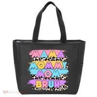 Retro 80's Leopard Print Mama Mommy Mom Bruh Tote Bag thumb 0