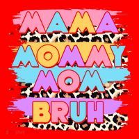 Retro 80's Leopard Print Mama Mommy Mom Bruh Santa Hat thumb 1