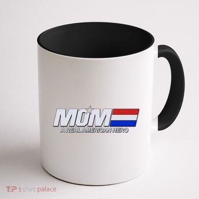 Retro 80's Mom A Real American Hero Coffee Mug back