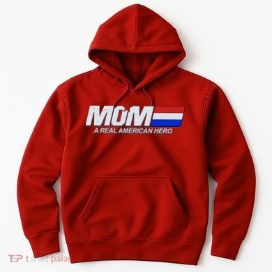 Retro 80's Mom A Real American Hero Hoodie