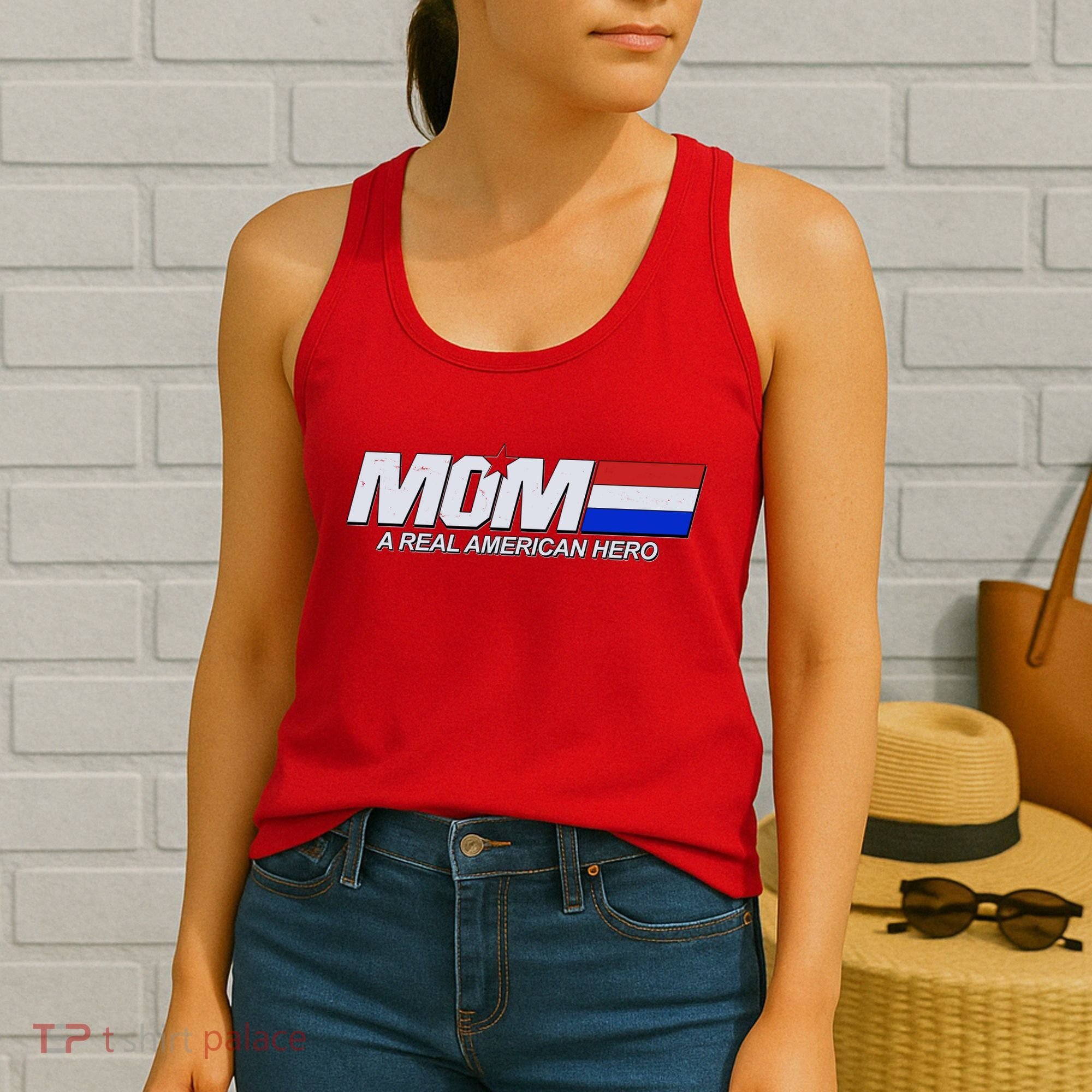 Retro 80's Mom A Real American Hero Women's Tank Top