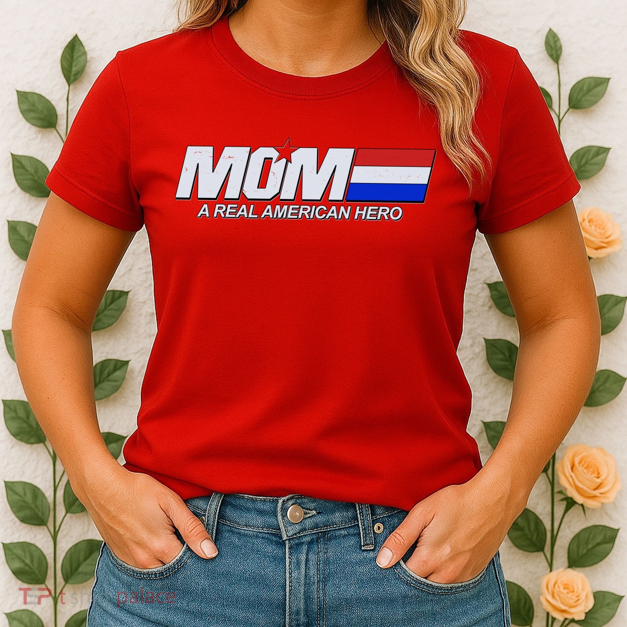 Retro 80's Mom A Real American Hero Women's T-Shirt