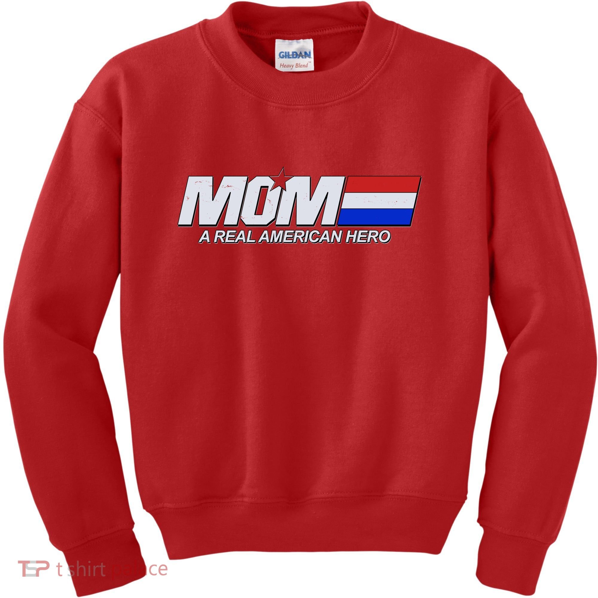 Retro 80's Mom A Real American Hero Kids Sweatshirt