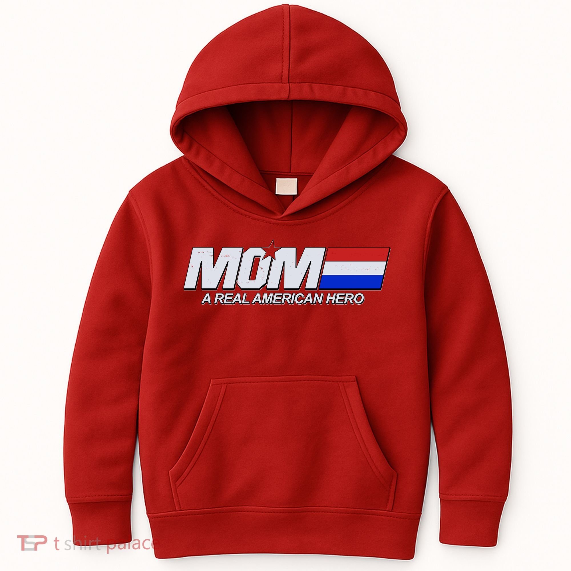 Retro 80's Mom A Real American Hero Kids Hoodie