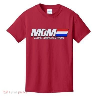 Retro 80's Mom A Real American Hero Kids T-Shirt
