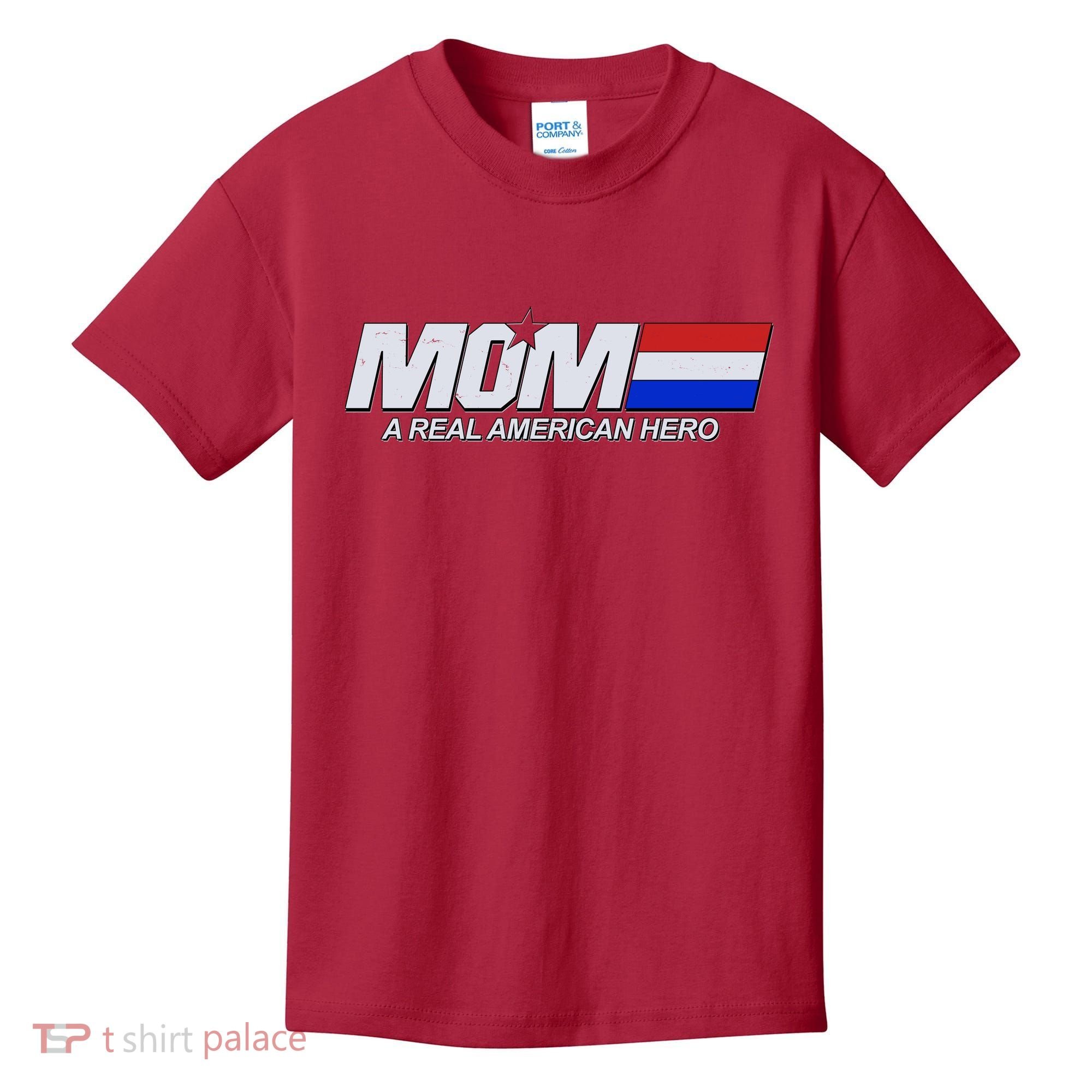 Retro 80's Mom A Real American Hero Kids T-Shirt