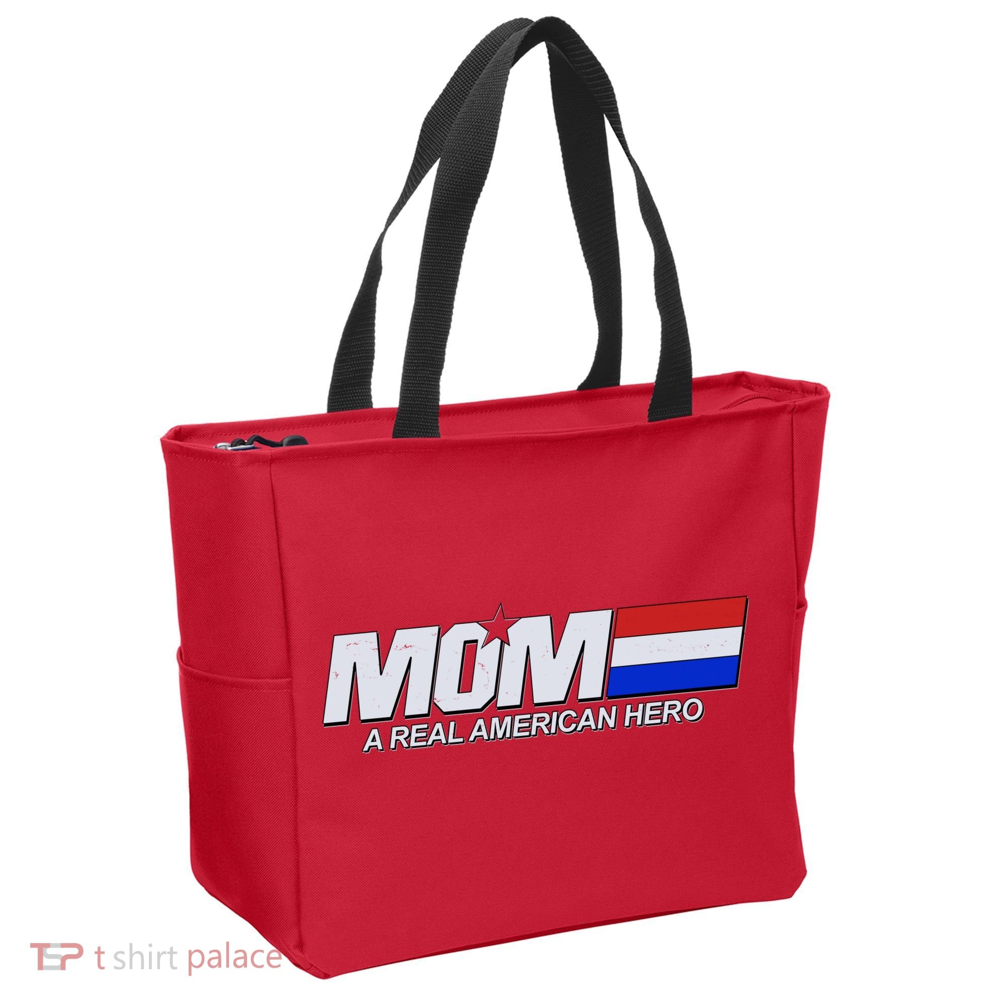 Retro 80's Mom A Real American Hero Tote Bag