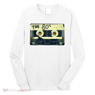 Retro 80S Mix Tape Long Sleeve Shirt