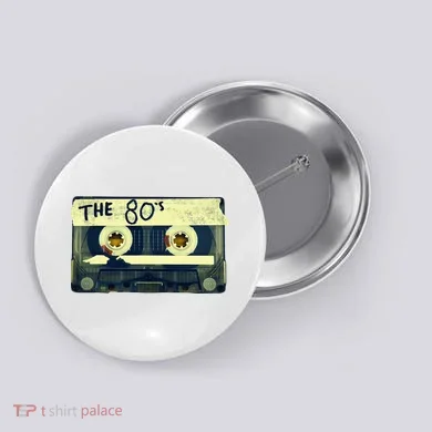Retro 80S Mix Tape Button