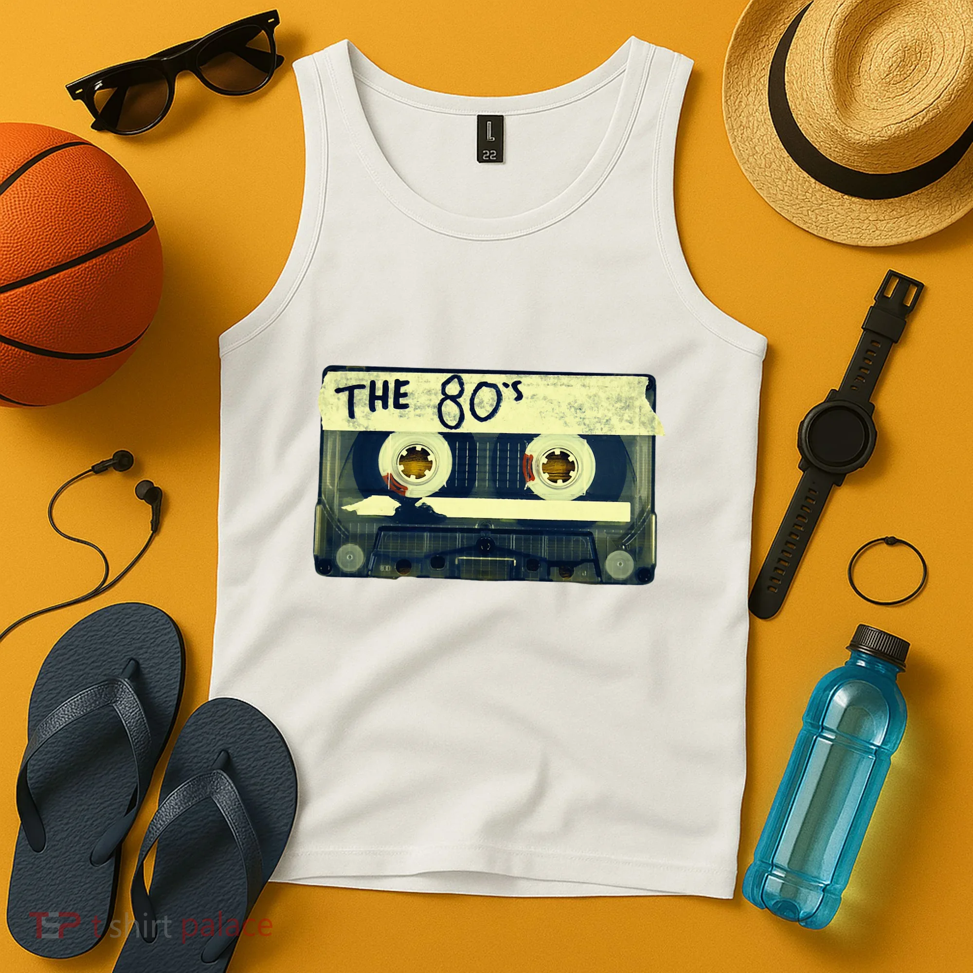 Retro 80S Mix Tape Tank Top