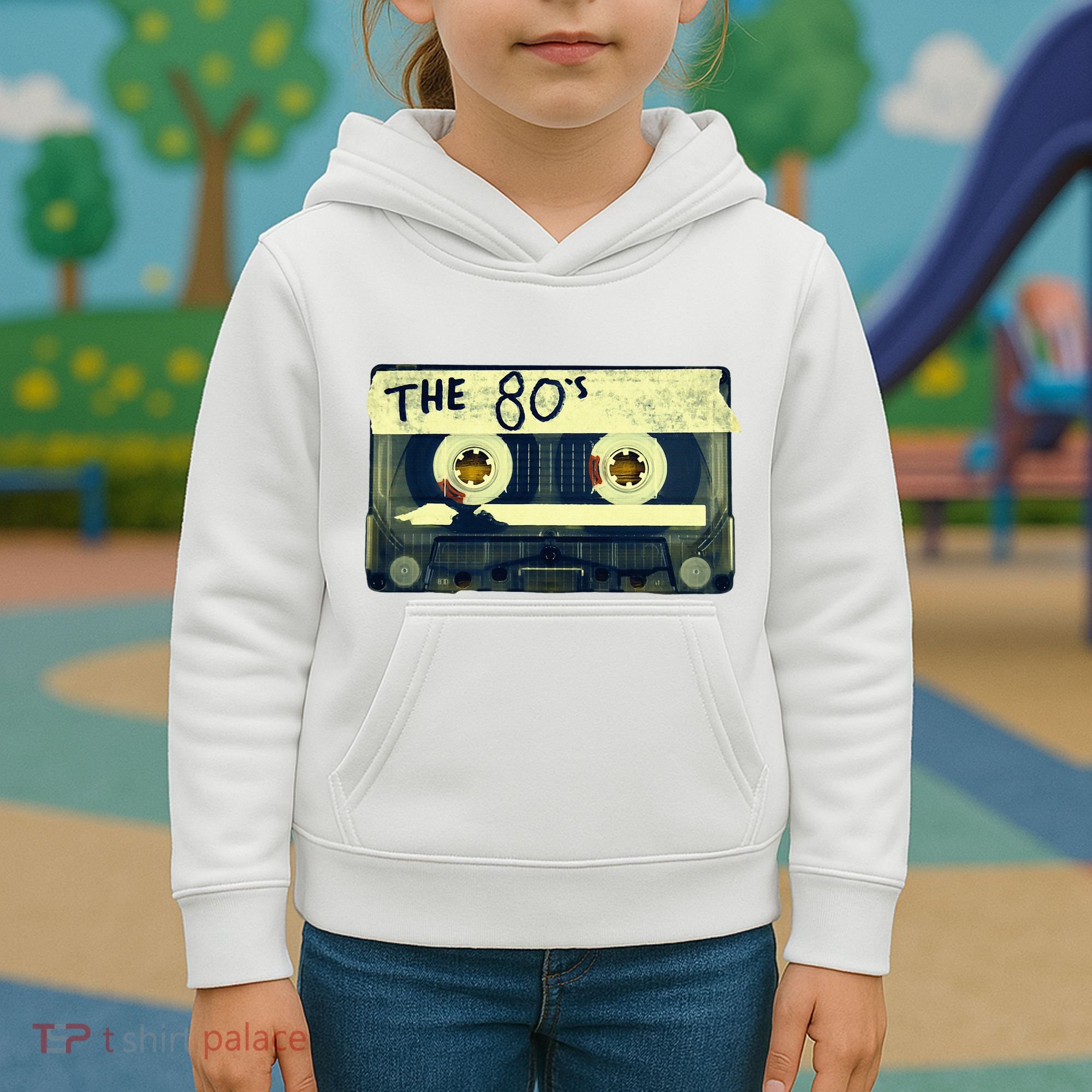 Retro 80S Mix Tape Kids Hoodie