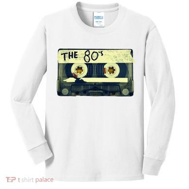 Retro 80S Mix Tape Kids Long Sleeve Shirt