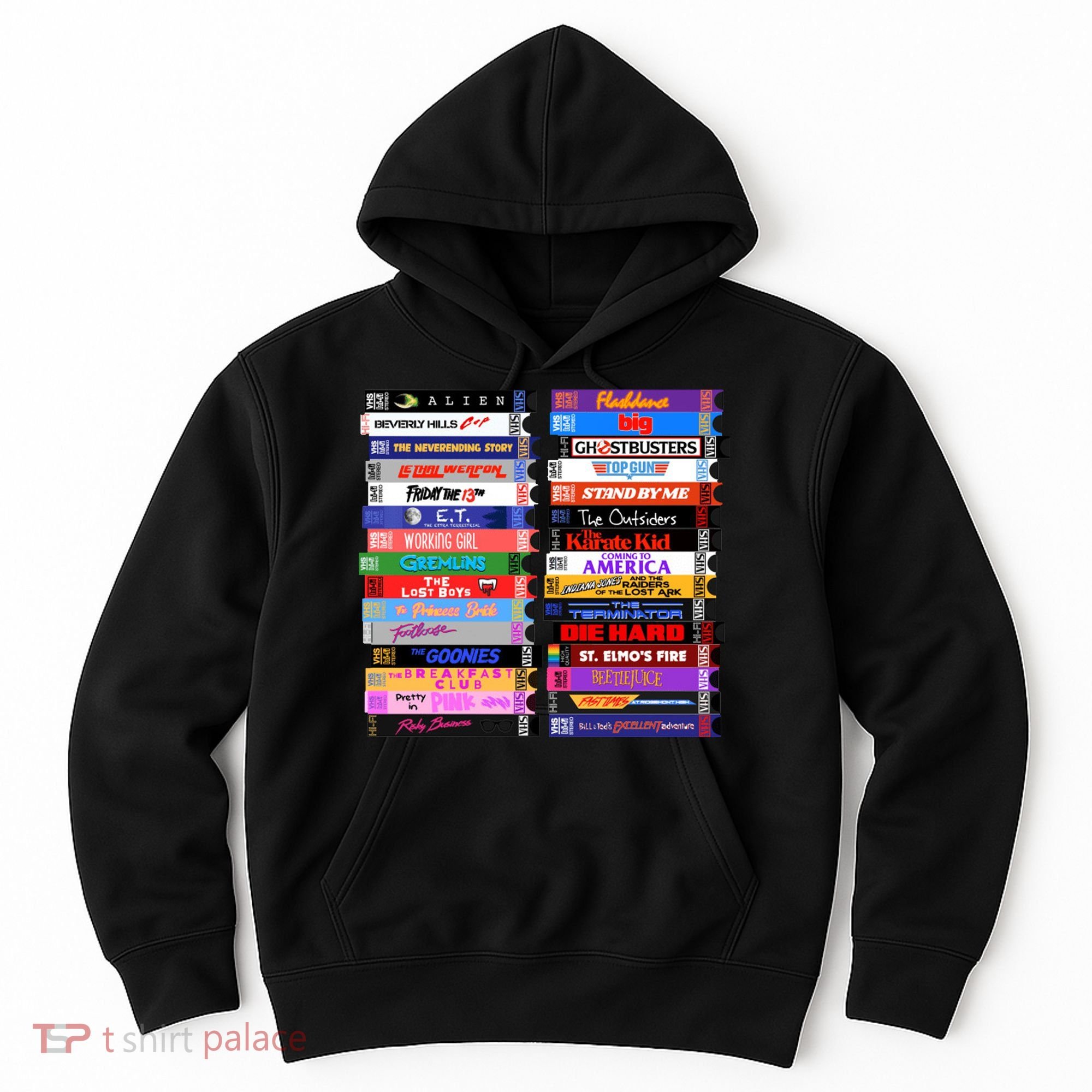 Retro 80s Movies Vhs Stacks Hoodie