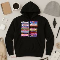 Retro 80s Movies Vhs Stacks Hoodie thumb 3