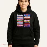 Retro 80s Movies Vhs Stacks Hoodie thumb 5