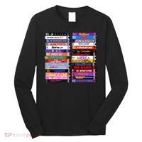 Retro 80s Movies Vhs Stacks Long Sleeve Shirt thumb 0