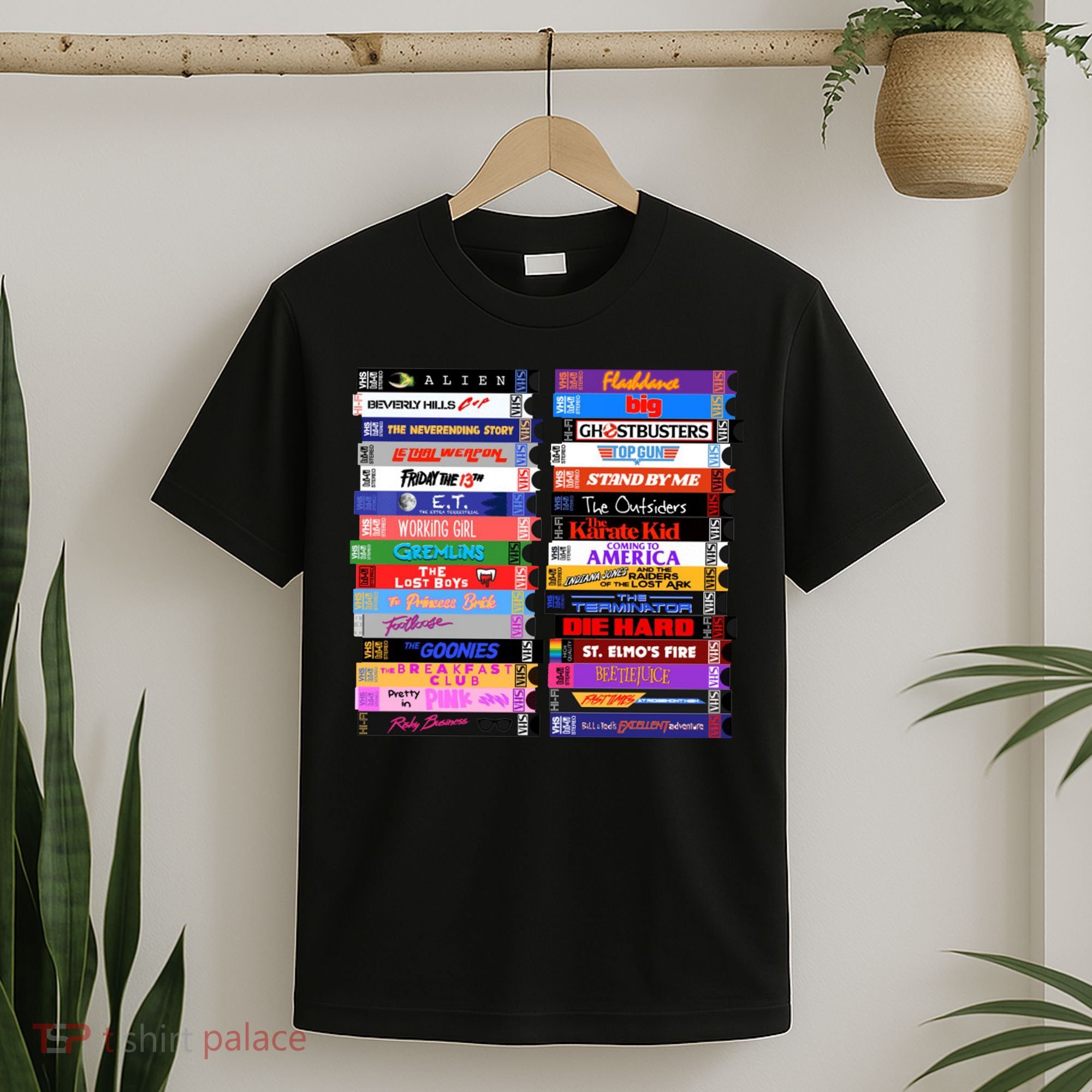 Retro 80s Movies Vhs Stacks T-Shirt