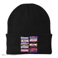Retro 80s Movies Vhs Stacks Beanie thumb 0