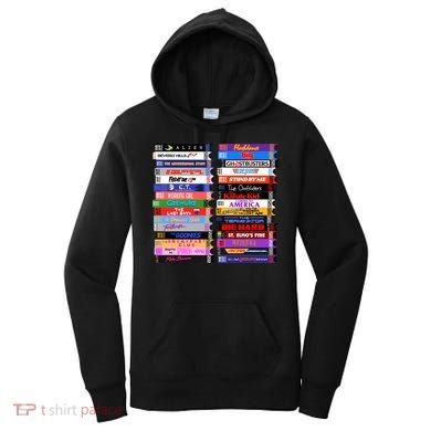 Retro 80s Movies Vhs Stacks Women's Hoodie