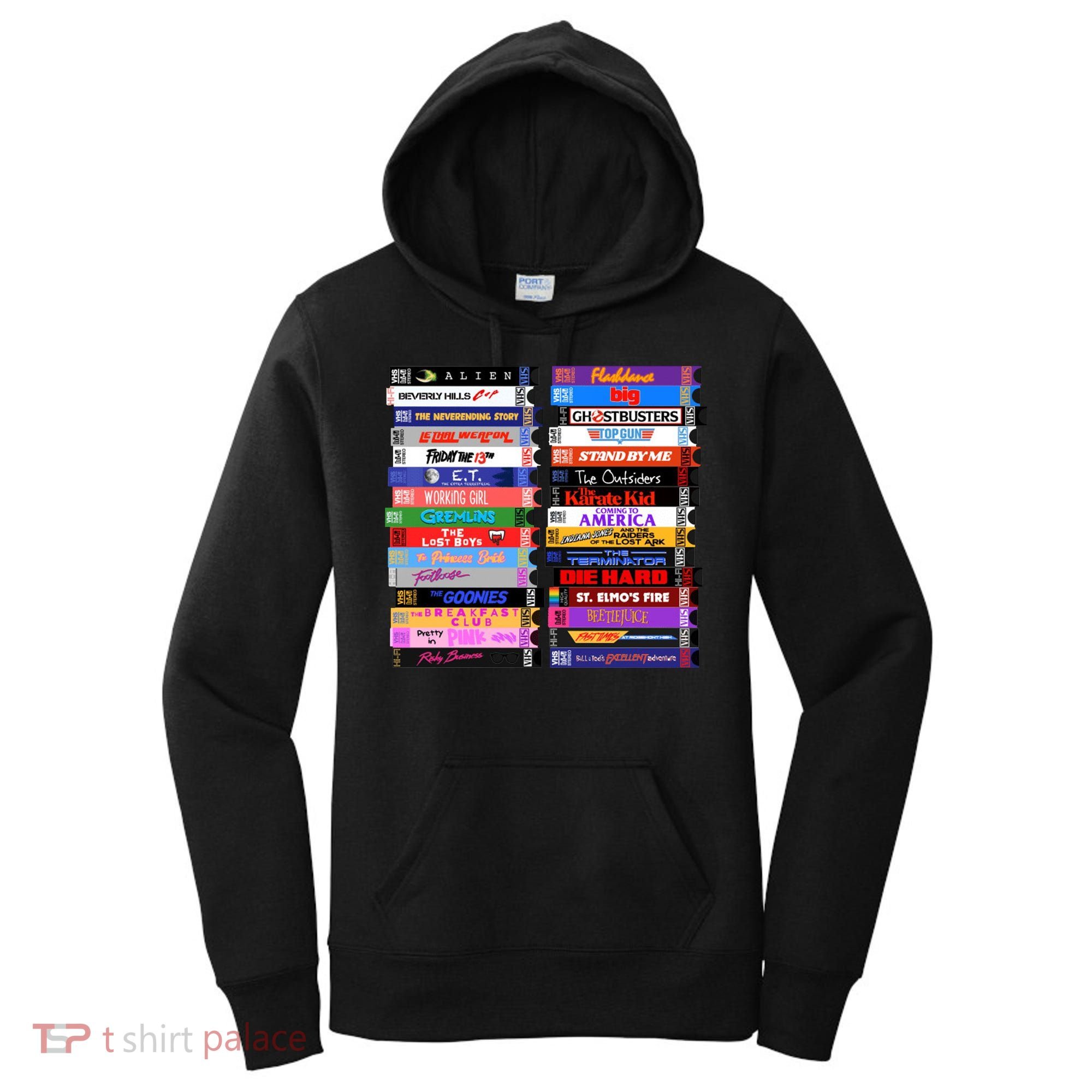 Retro 80s Movies Vhs Stacks Women's Hoodie