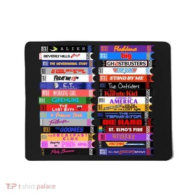 Retro 80s Movies Vhs Stacks Mousepad