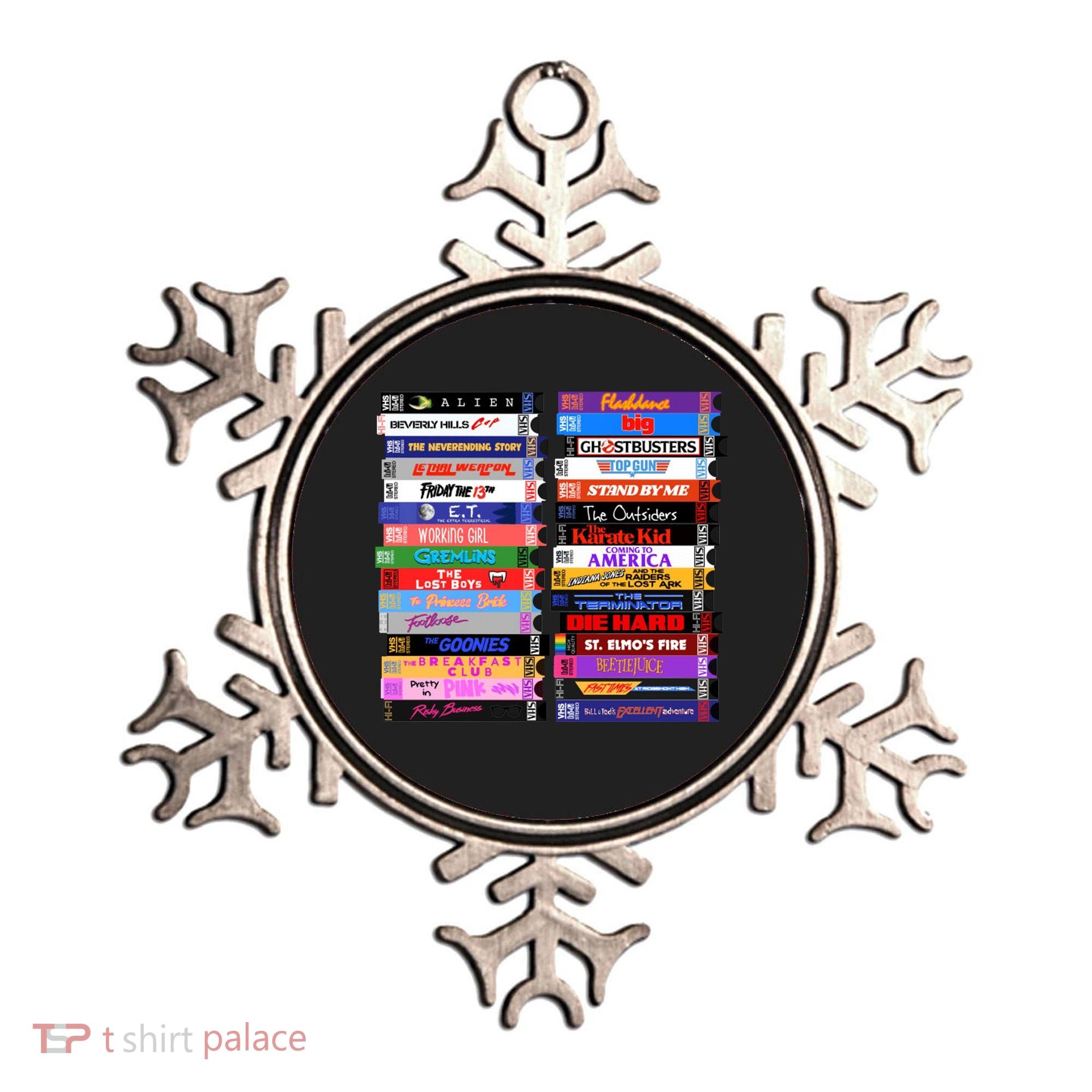 Retro 80s Movies Vhs Stacks Ornament