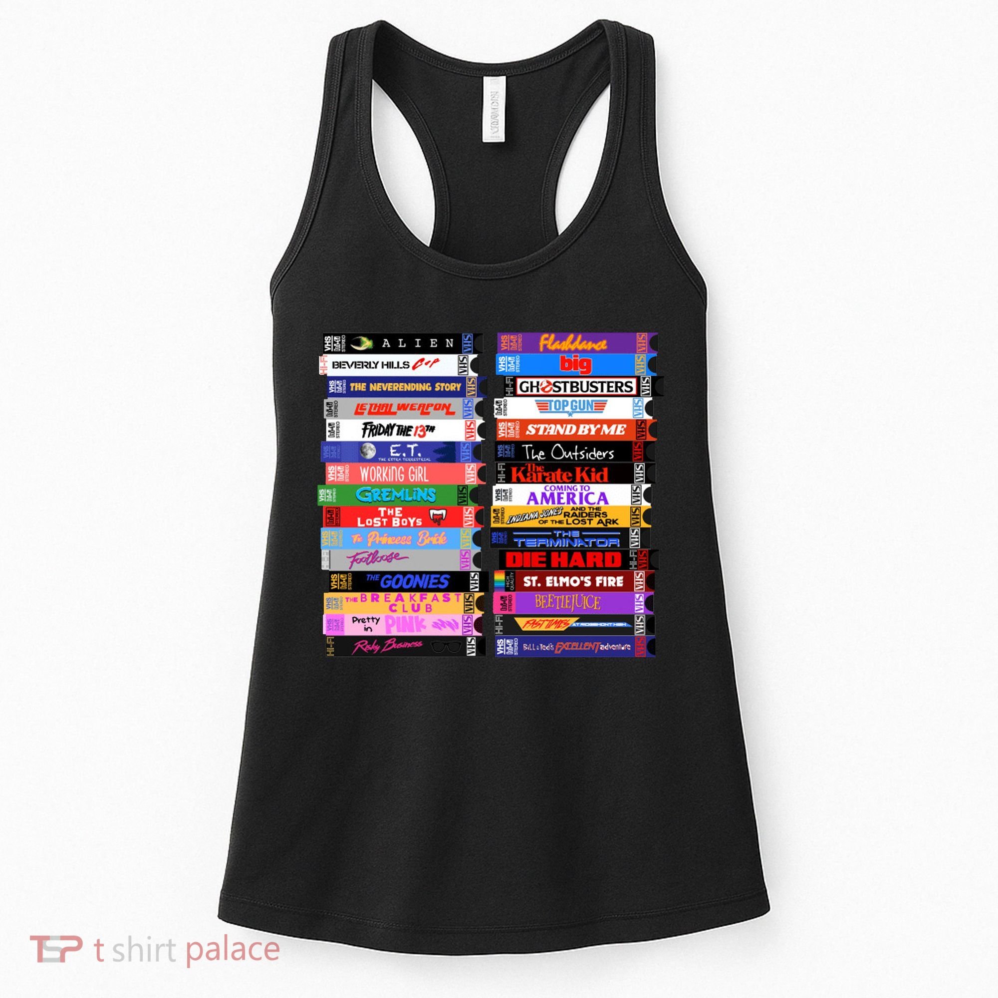 Retro 80s Movies Vhs Stacks Women's Tank Top