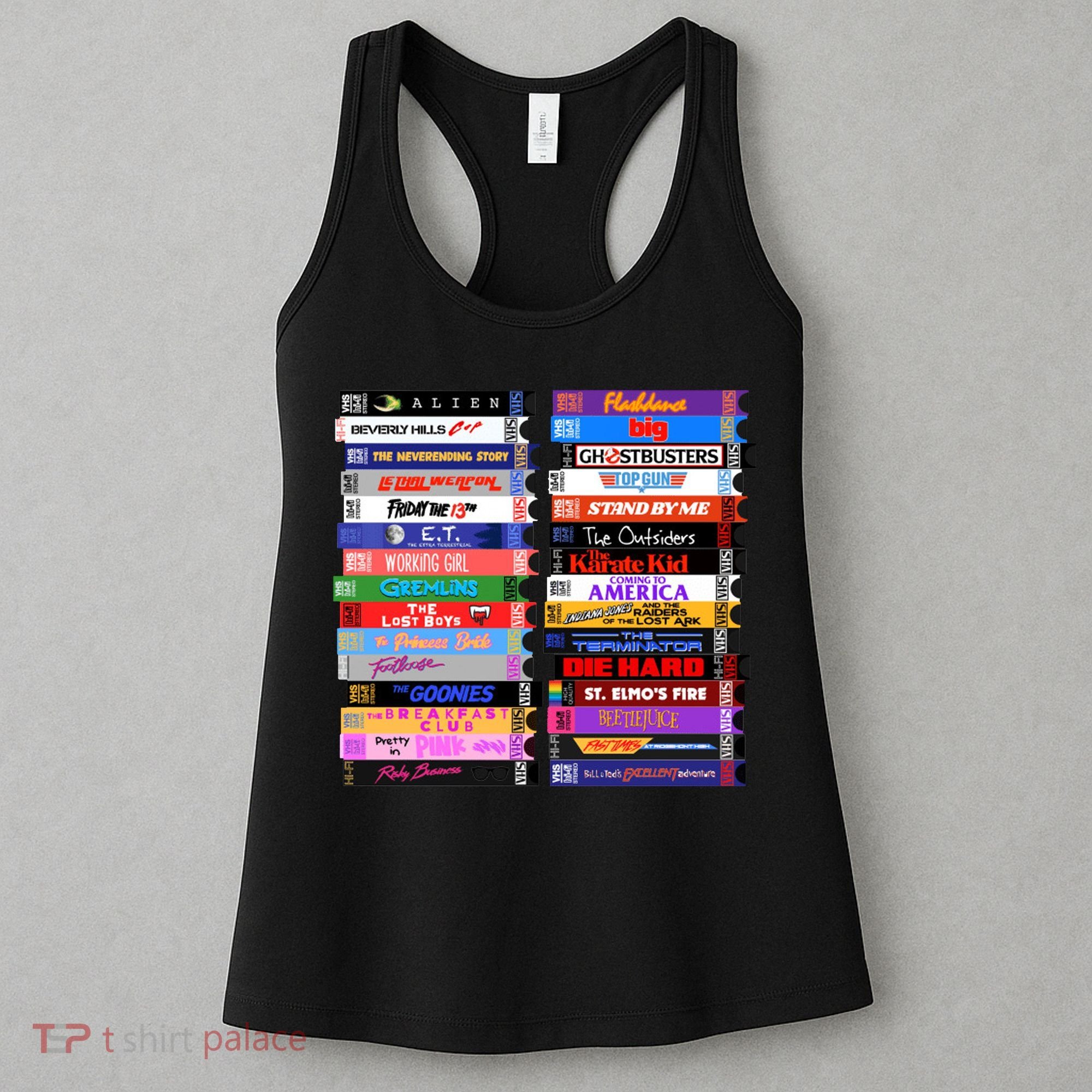 Retro 80s Movies Vhs Stacks Women's Tank Top