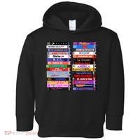 Retro 80s Movies Vhs Stacks Toddler Hoodie thumb 0