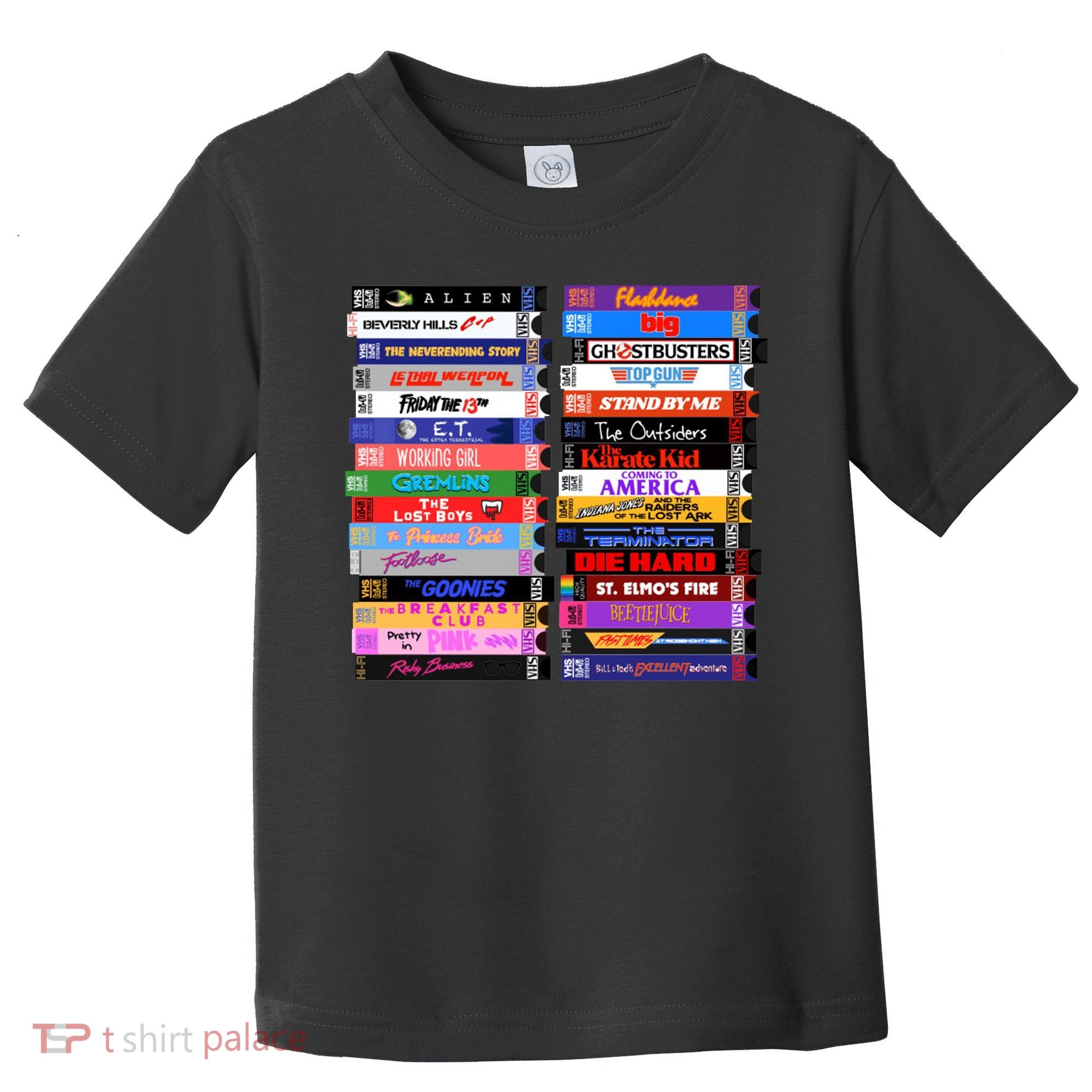 Retro 80s Movies Vhs Stacks Toddler T-Shirt