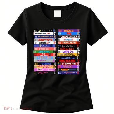 Retro 80s Movies Vhs Stacks Women's T-Shirt