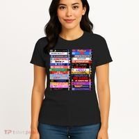 Retro 80s Movies Vhs Stacks Women's T-Shirt thumb 4
