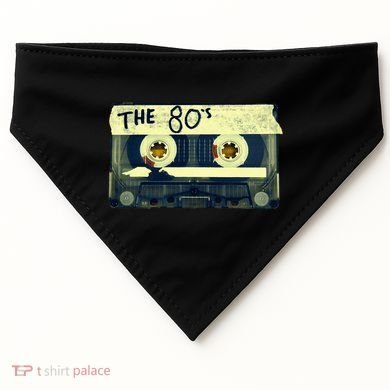 Retro 80S Mix Tape USA-Made Doggie Bandana